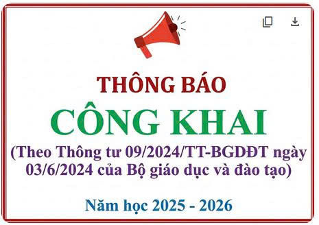 CÔNG KHAI KẾ HOẠCH GIÁO DỤC NĂM HỌC 2025-2026